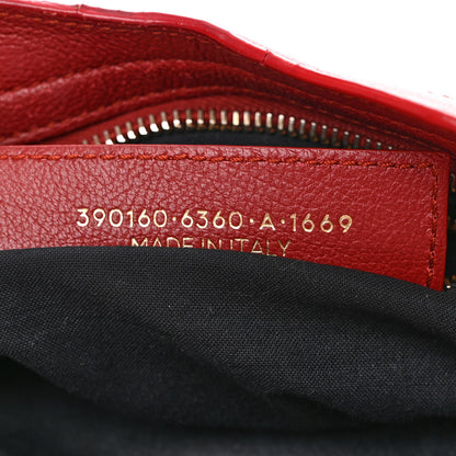 Balenciaga Chevre Gold Metallic Edge Hardware Mini City Rouge Brique Rouge Grenade 7 of 16
