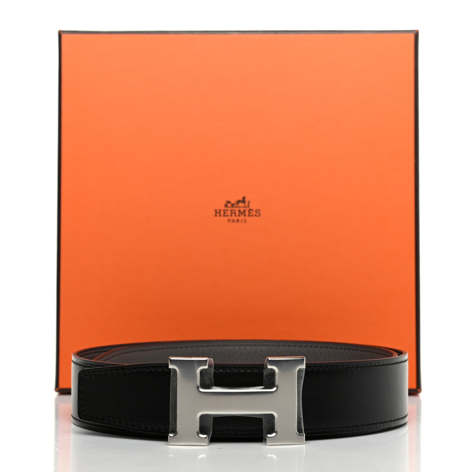 Hermes Togo 32mm H Belt 75 Black Etain 7 of 7