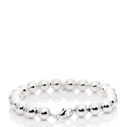 Tiffany Sterling Silver 8mm Paloma Picasso Bead Loving Heart Tag Bracelet 3 of 5
