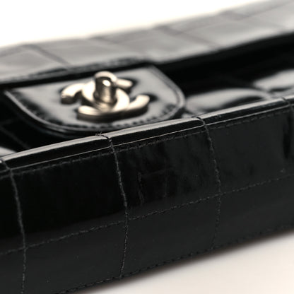 Chanel Patent Quilted East West Chocolate Bar Flap Black 9 of 9
