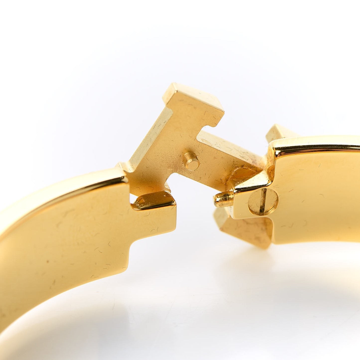 Enamel Narrow Clic Clac H Bracelet PM Black