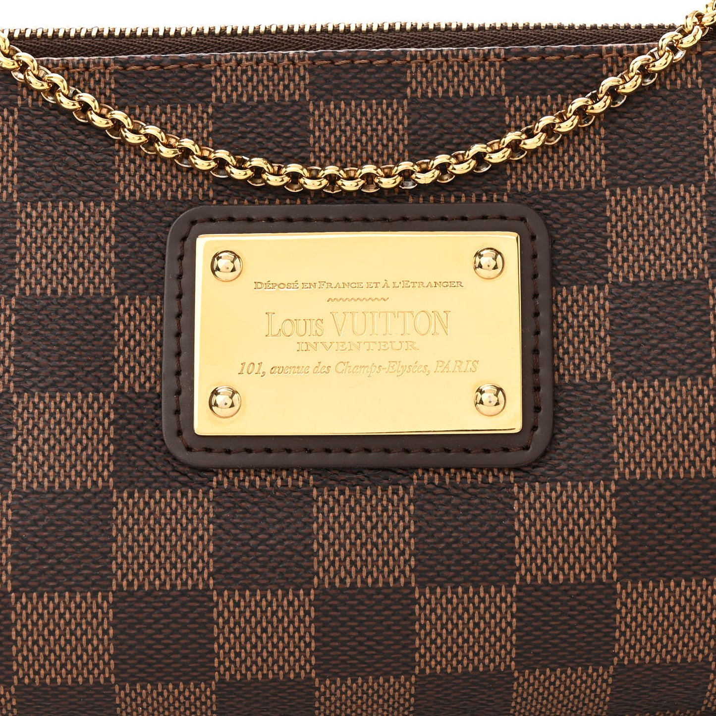 Damier Ebene Eva Clutch