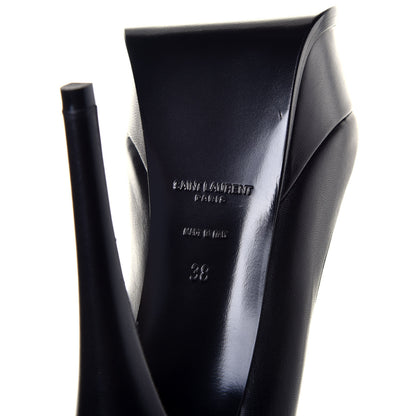 Saint Laurent Calfskin Tripon Tribute 105 Pumps 38 Black 7 of 8