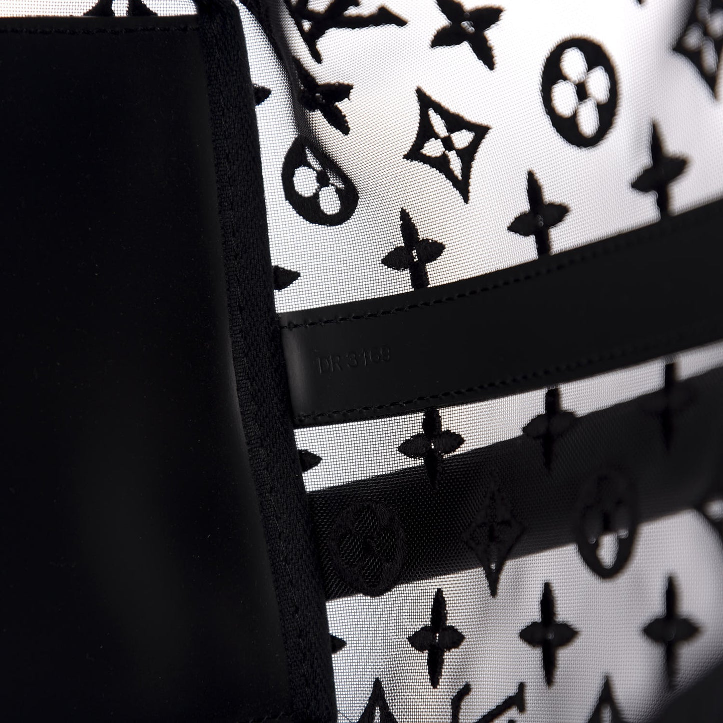 Monogram See Through Keepall Bandouliere 50 Black