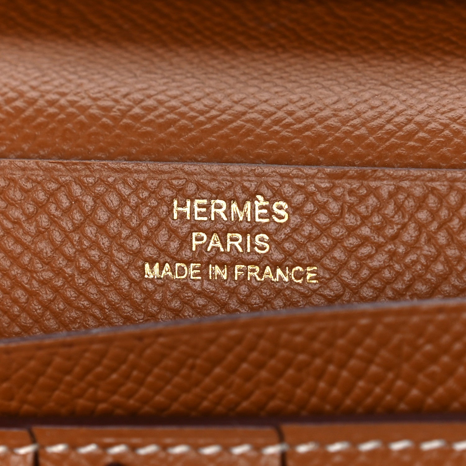 Hermes Epsom Bearn Gusset Wallet Gold 6 of 12