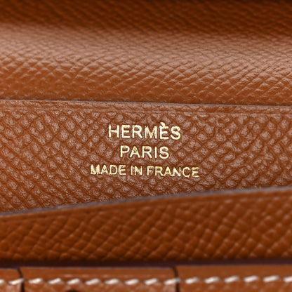 Hermes Epsom Bearn Gusset Wallet Gold 6 of 12
