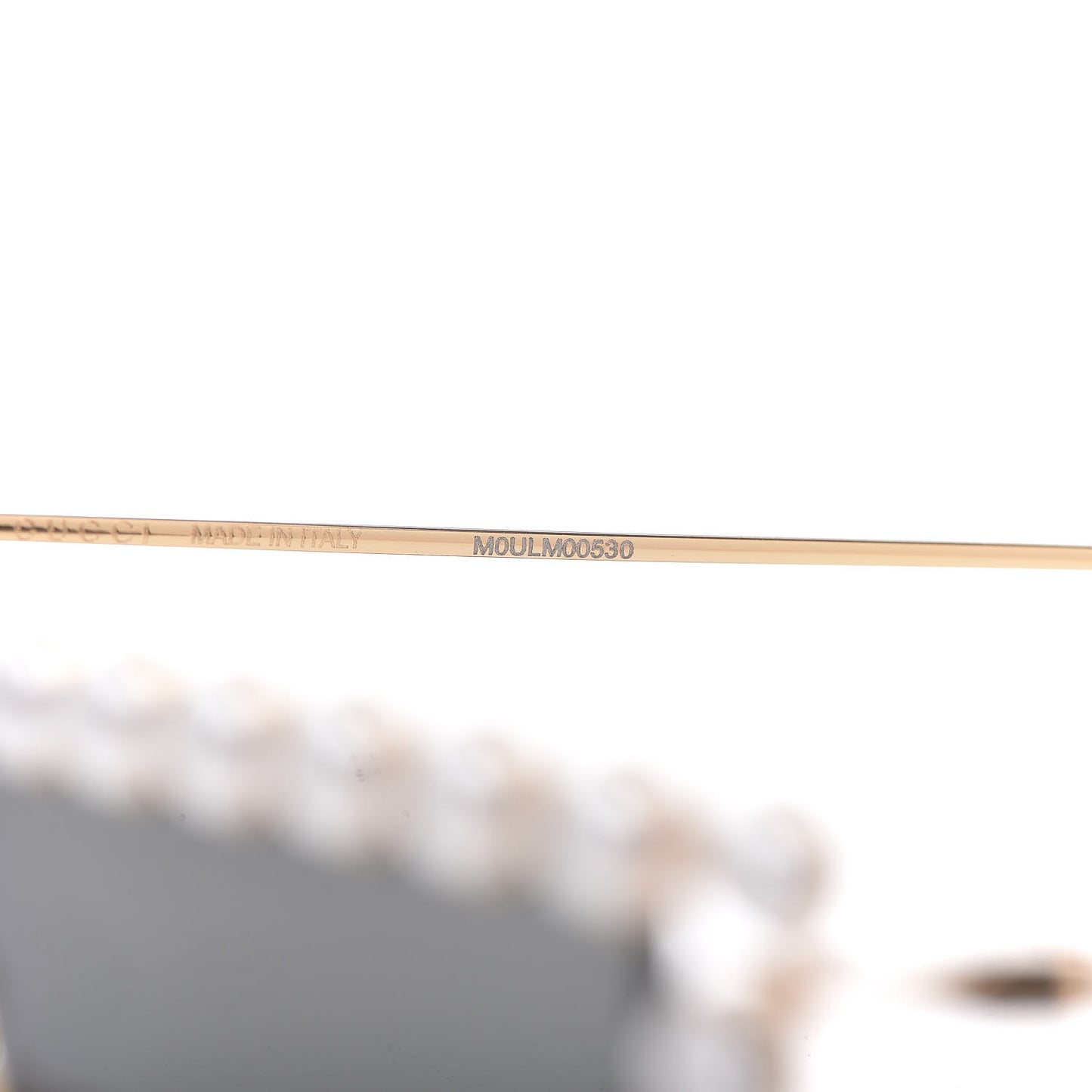 Metal Pearl Cat Eye Sunglasses GG0364S Gold
