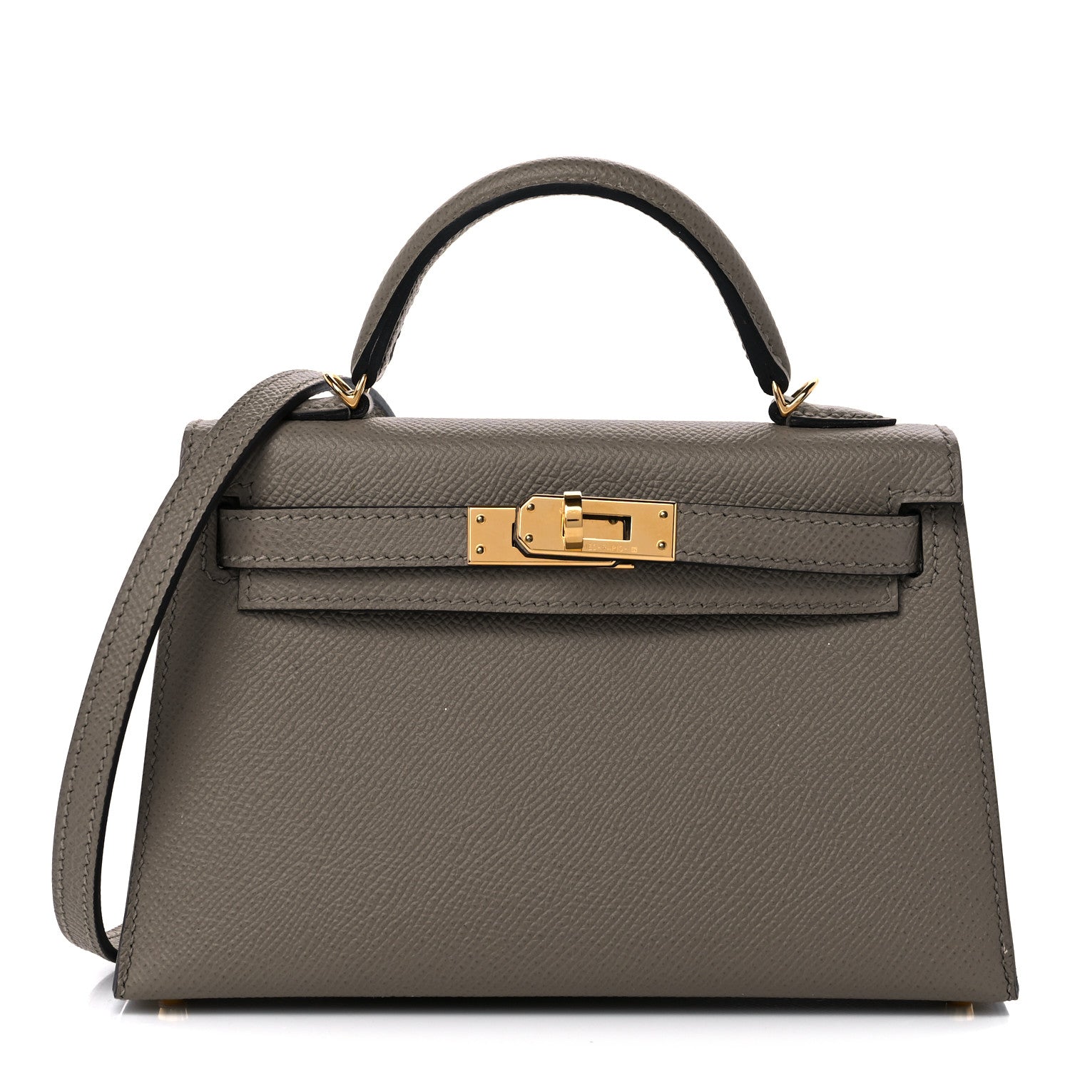 Hermes Epsom Mini Kelly Sellier 20 Etain 1 of 12