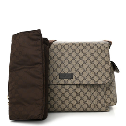 Gucci GG Plus Monogram Messenger Diaper Bag Dark Brown 3 of 12