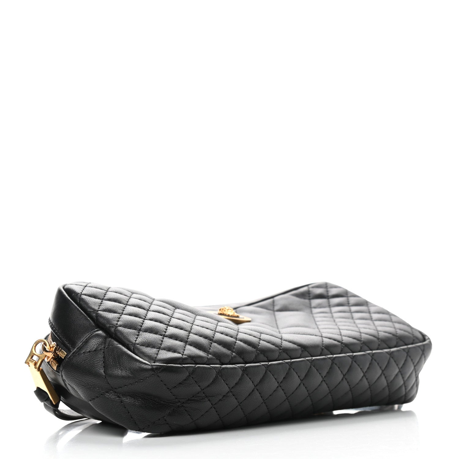 Versace Nappa Barocco Quilted Vanitas Medea Belt Bag Black 4 of 9