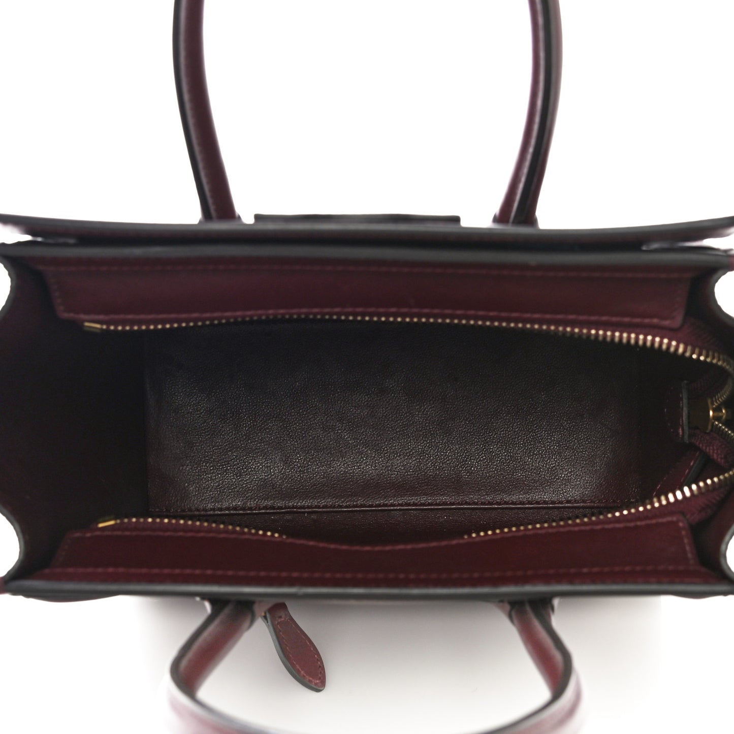 Goatskin Nano Luggage Burgundy