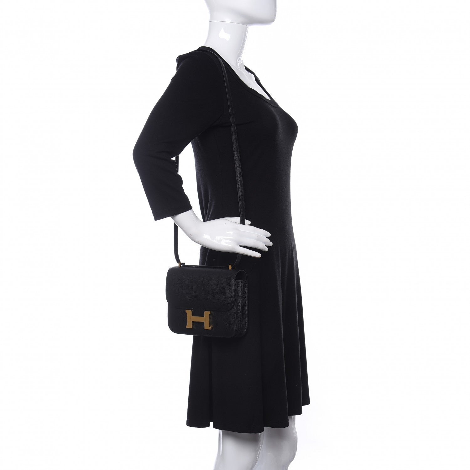 Hermes Epsom Constance 18 Black 2 of 9