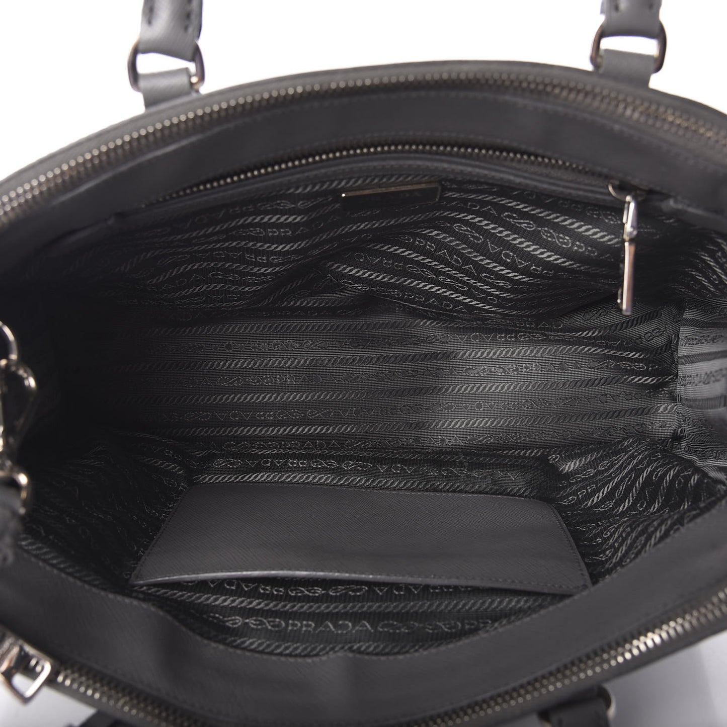 Saffiano Medium Galleria Double Zip Tote Marmo