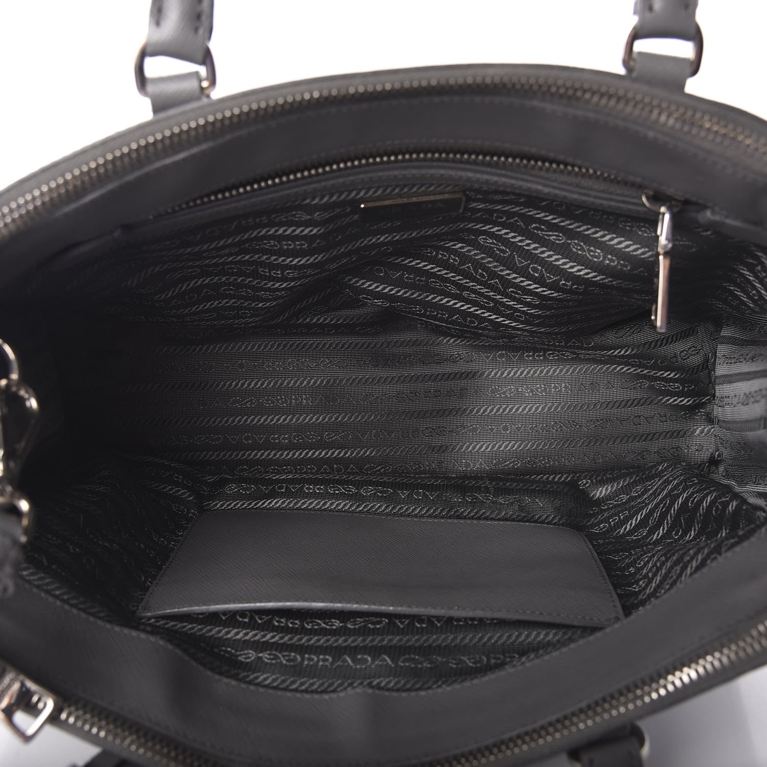 Prada Saffiano Medium Galleria Double Zip Tote Marmo 6 of 11