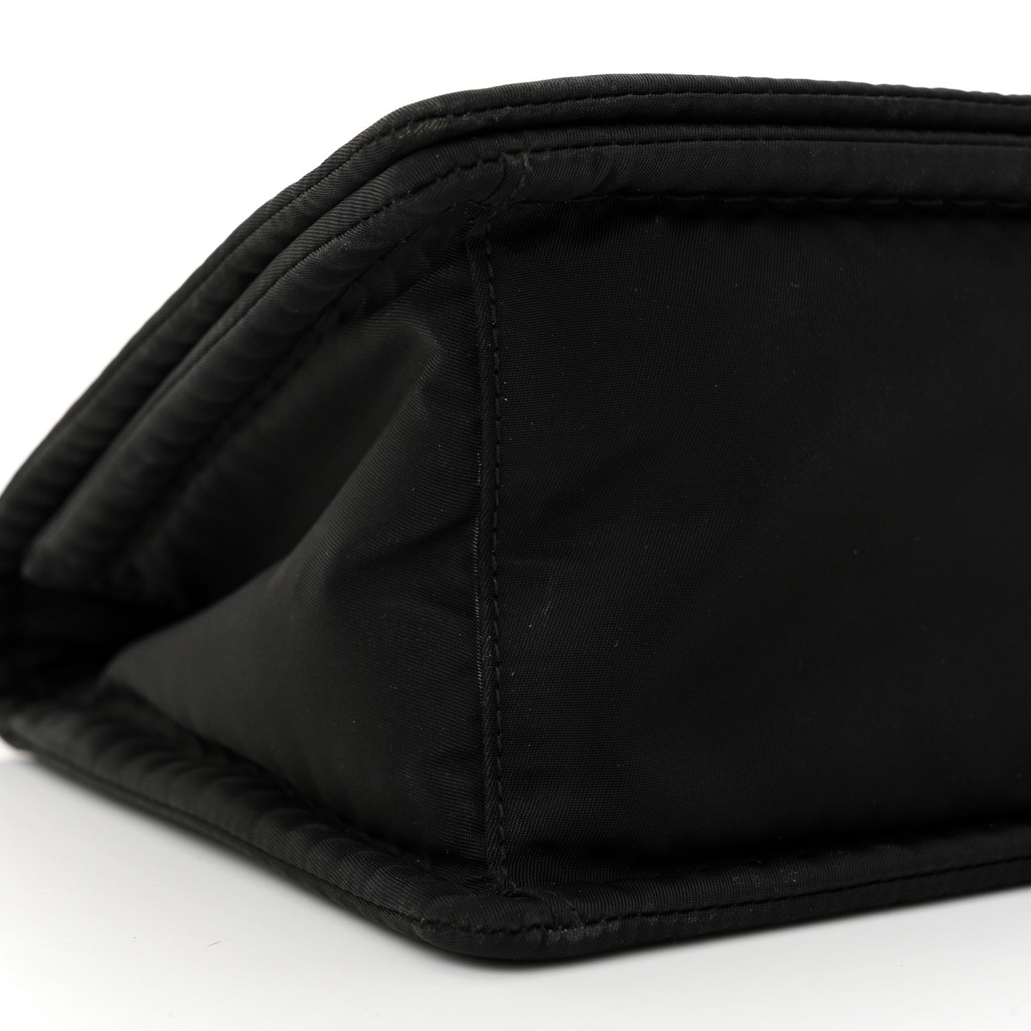 Prada Tessuto Nylon Chain Flap Shoulder Bag Black 8 of 17