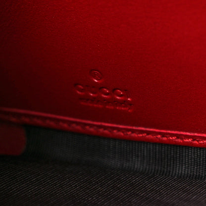 Gucci Calfskin Matelasse GG Marmont Zip Around Wallet Hibiscus Red 16 of 24
