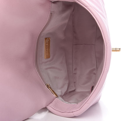 Chanel Lambskin Quilted Medium Chanel 19 Flap Light Pink 5 of 11
