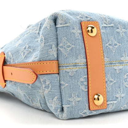 Louis Vuitton Monogram Denim CarryAll PM Sky Blue 10 of 10