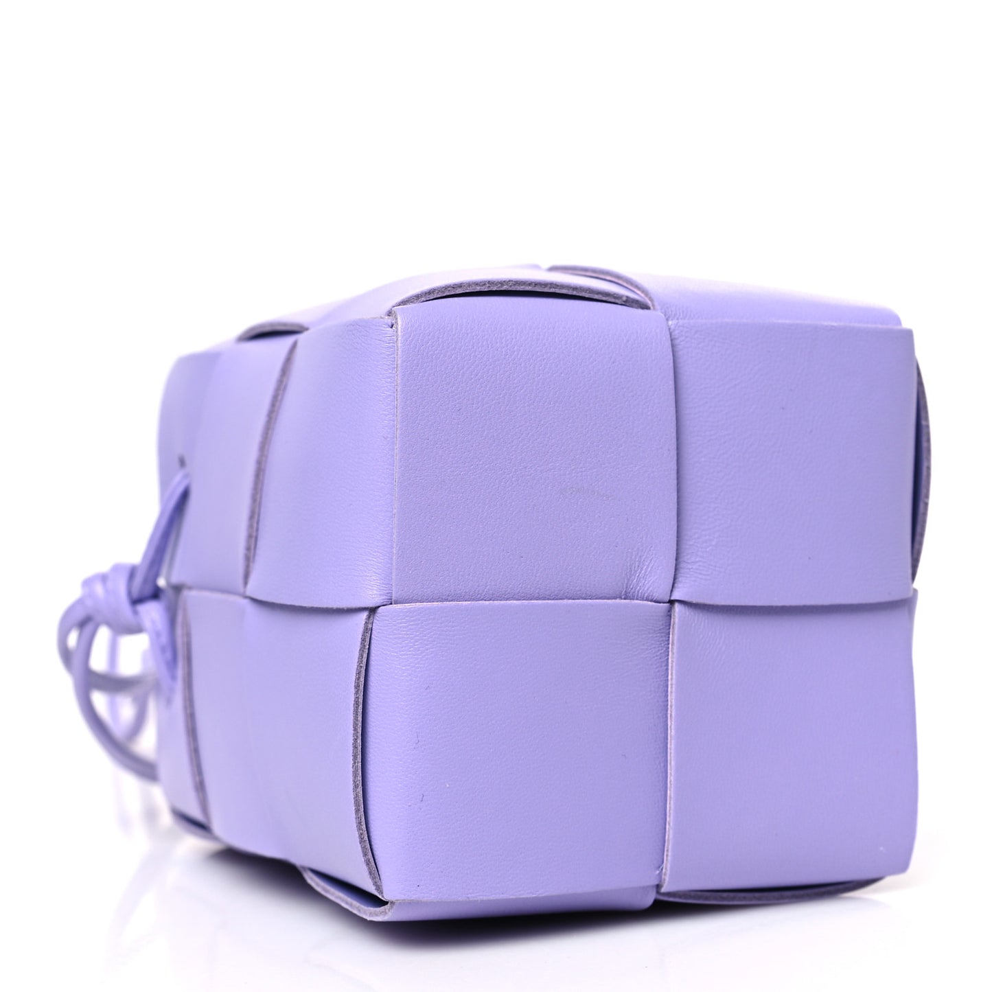 Nappa Maxi Intrecciato Mini Cassette Bucket Bag Wisteria