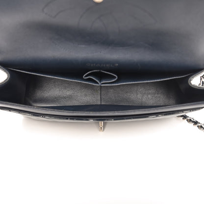 Chanel Patent Quilted Jumbo Double Flap Navy 6 of 11