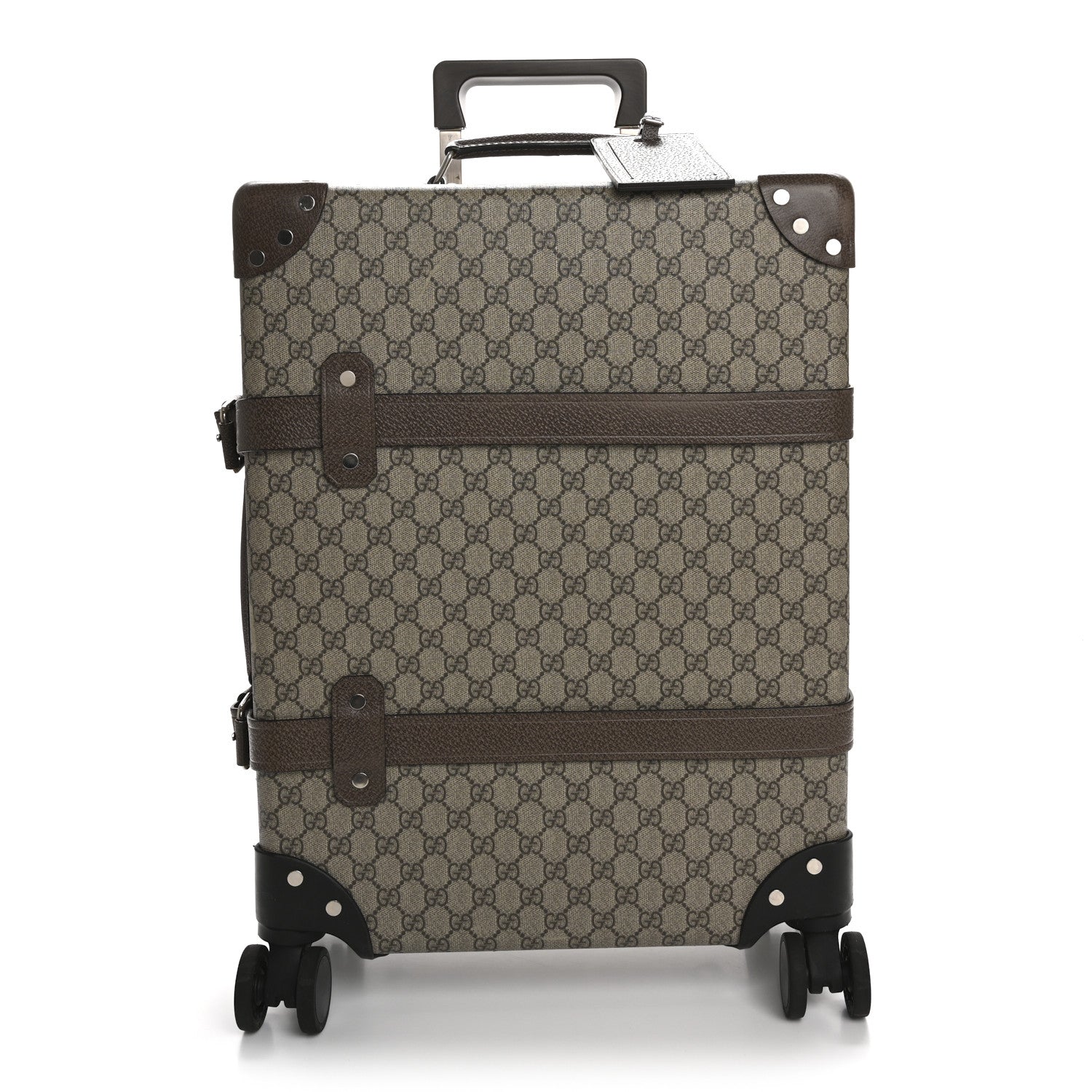 Gucci Supreme Monogram Globe-Trotter Carry-On Brown 1 of 15