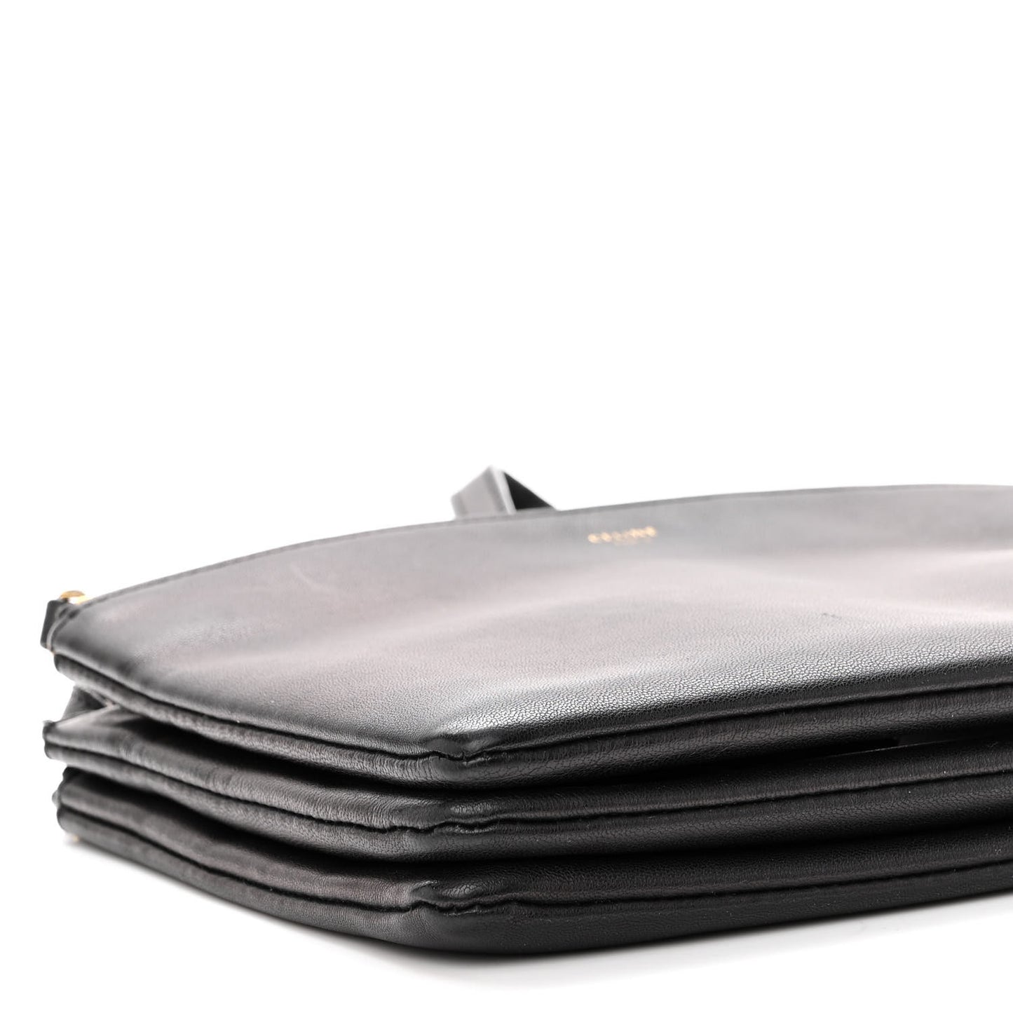 Lambskin Small Trio Crossbody Bag Black