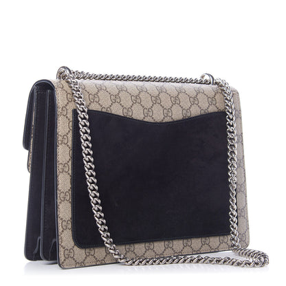 Gucci GG Supreme Monogram Medium Dionysus Shoulder Bag Black 2 of 9