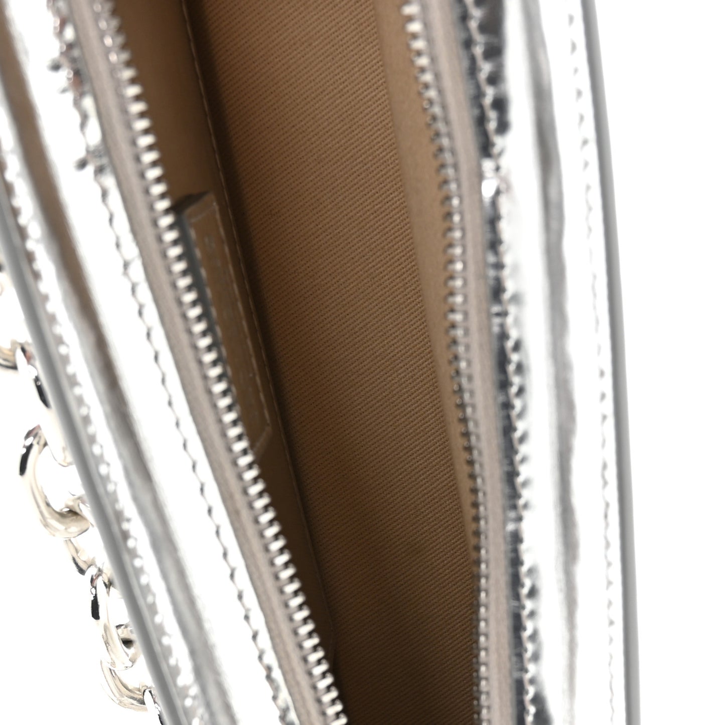 Metallic Calfskin Le Sac Ciuciu Silver