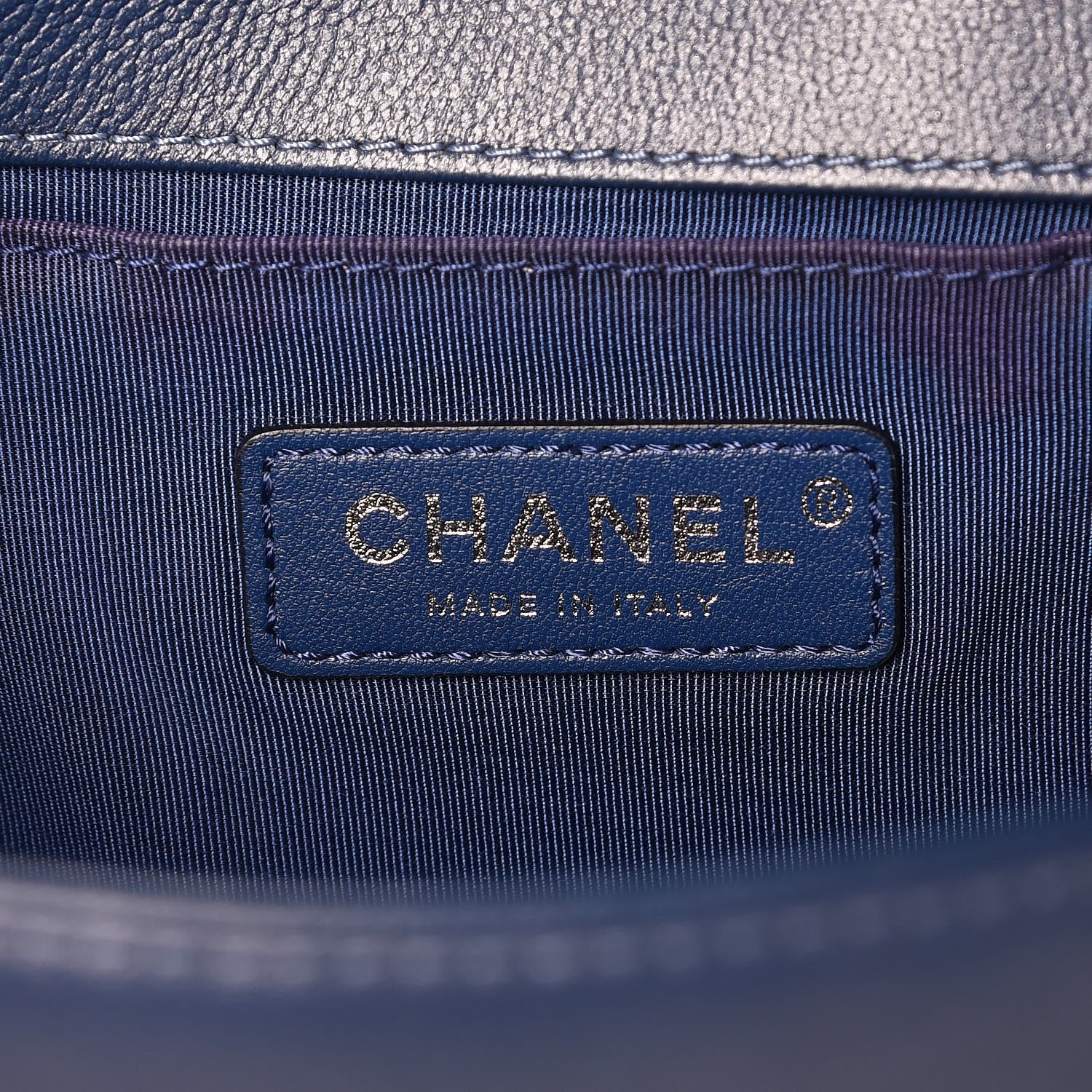 Chanel Caviar Quilted Medium Boy Flap Dark Blue 6 of 11