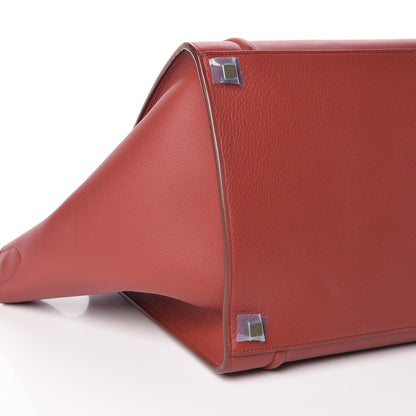 Celine Supple Calfskin Medium Phantom Luggage Merlot 4 of 9