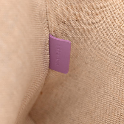 Celine Jacquard Calfskin Small Pouch Beige Purple 7 of 7