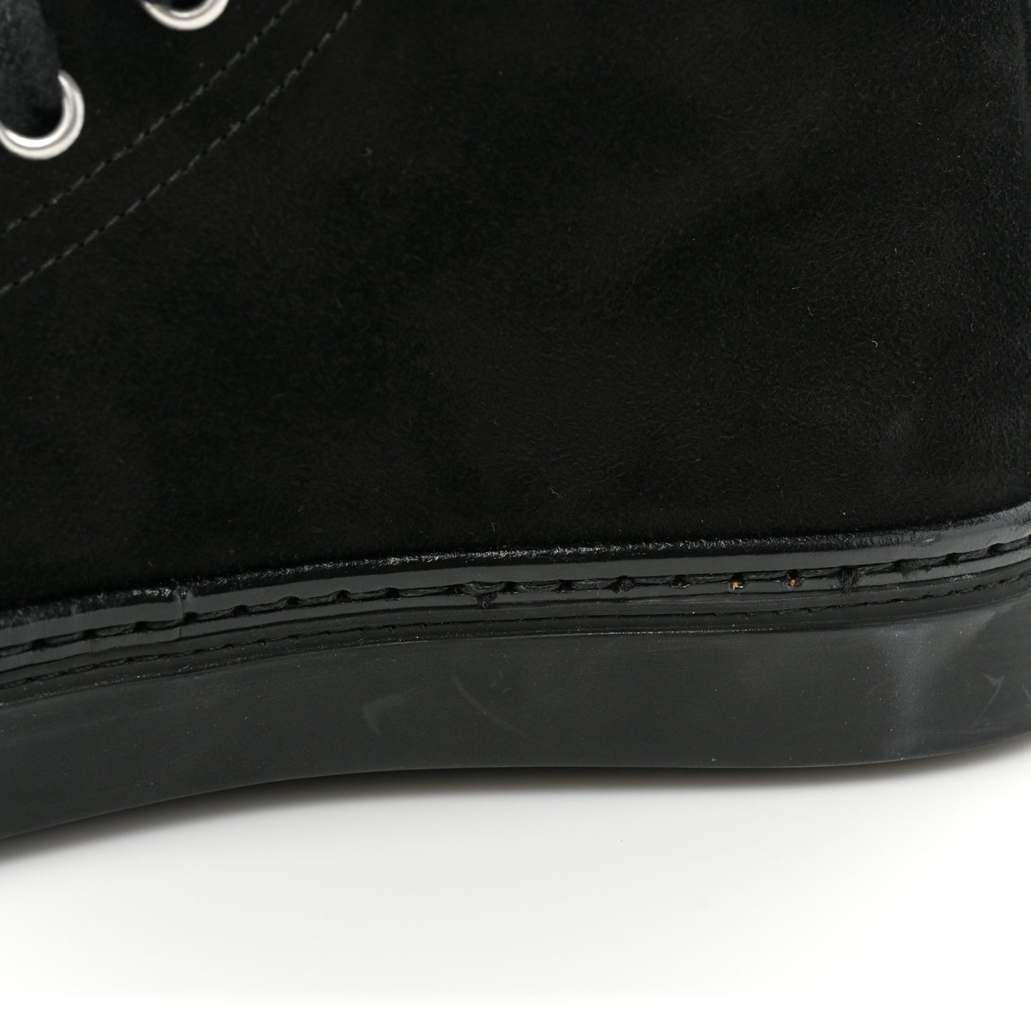 Suede Shearling Womens Jimmy High Top Sneakers 35 Black