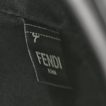 Fendi Glazed Fabric Vitello Century F is Fendi FF 1974 Stamp Patch Camera Case Mogano Panna Black 8 of 11