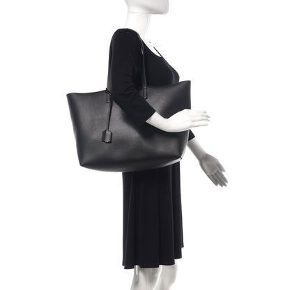 Saint Laurent Calfskin Large Shopping Tote Black 2 of 15