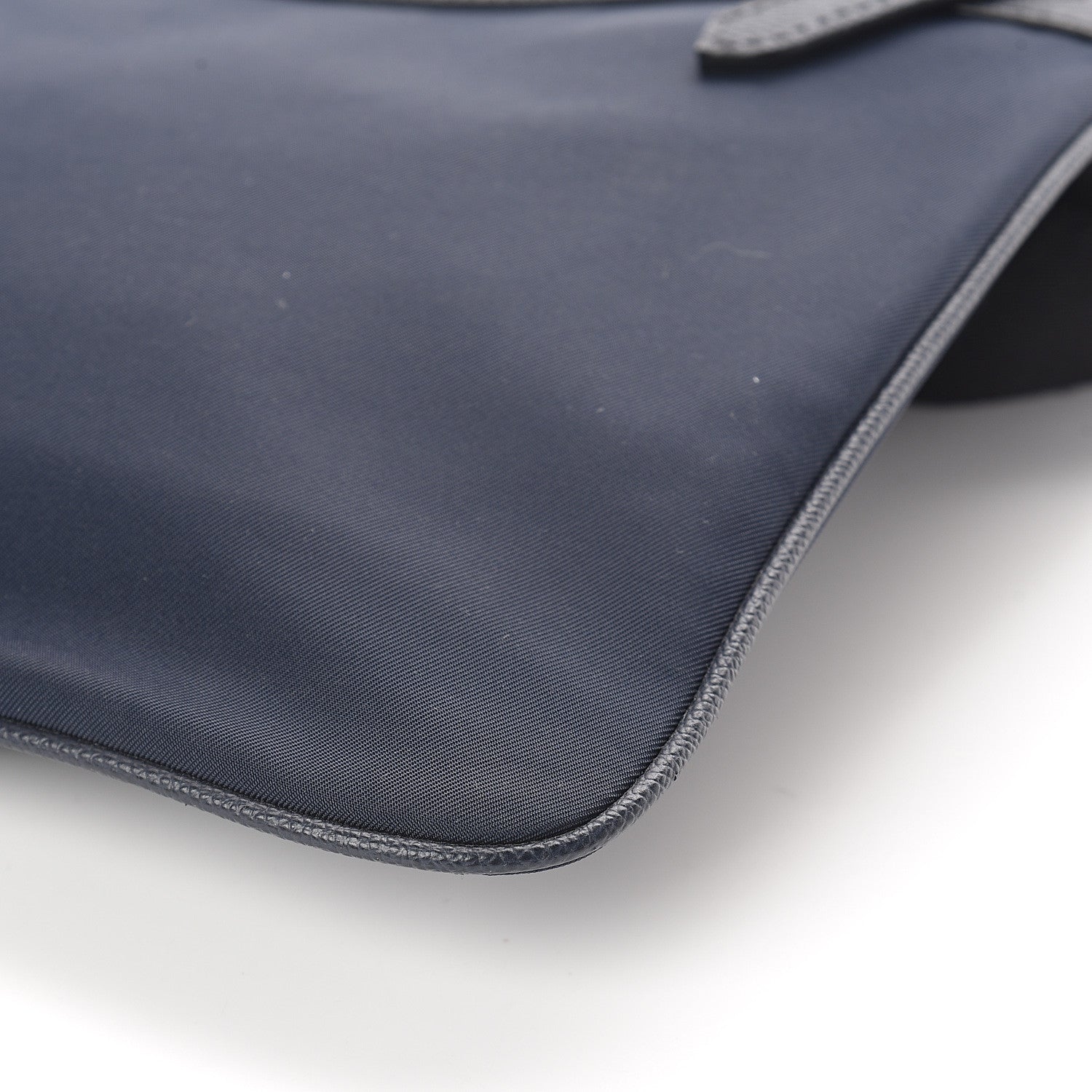 Burberry Grainy Calfskin Nylon Crossbody Bag Navy 8 of 8
