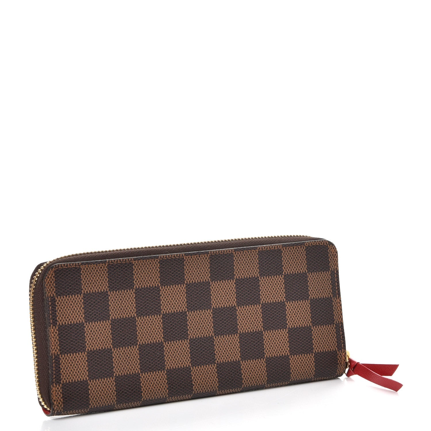 Louis Vuitton Damier Ebene Clemence Wallet Cherry 3 of 7