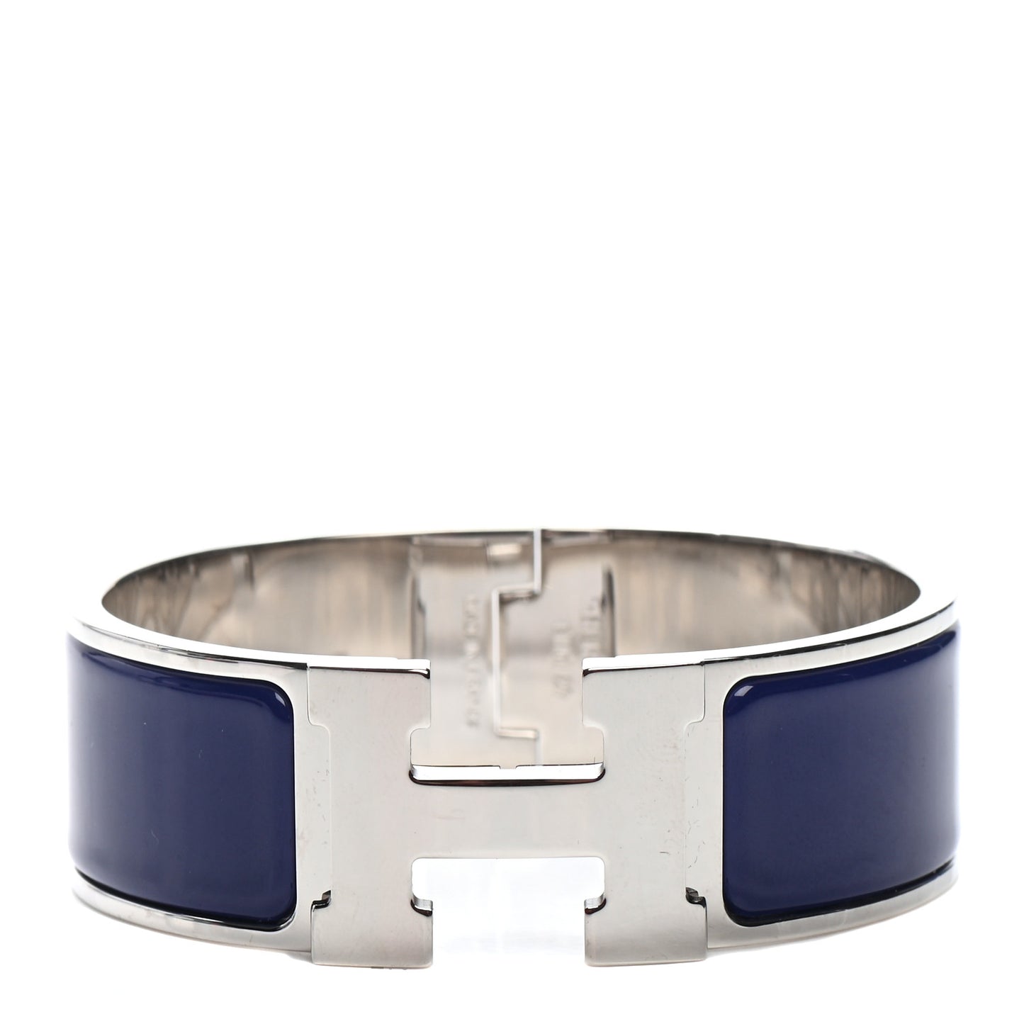Enamel Wide Clic Clac H Bracelet PM Indigo
