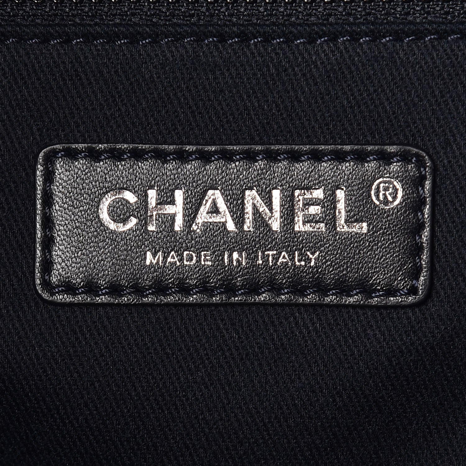 Chanel Denim Large Deauville Tote Dark Blue 8 of 9