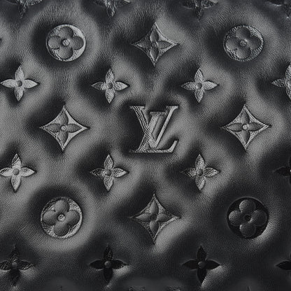 Louis Vuitton Lambskin Embossed Monogram Coussin PM Black 8 of 11