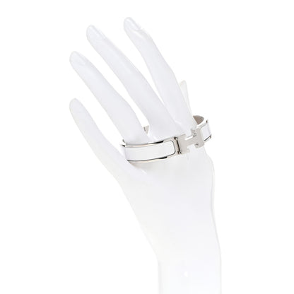 Hermes Enamel Narrow Clic Clac H Bracelet PM White 2 of 5