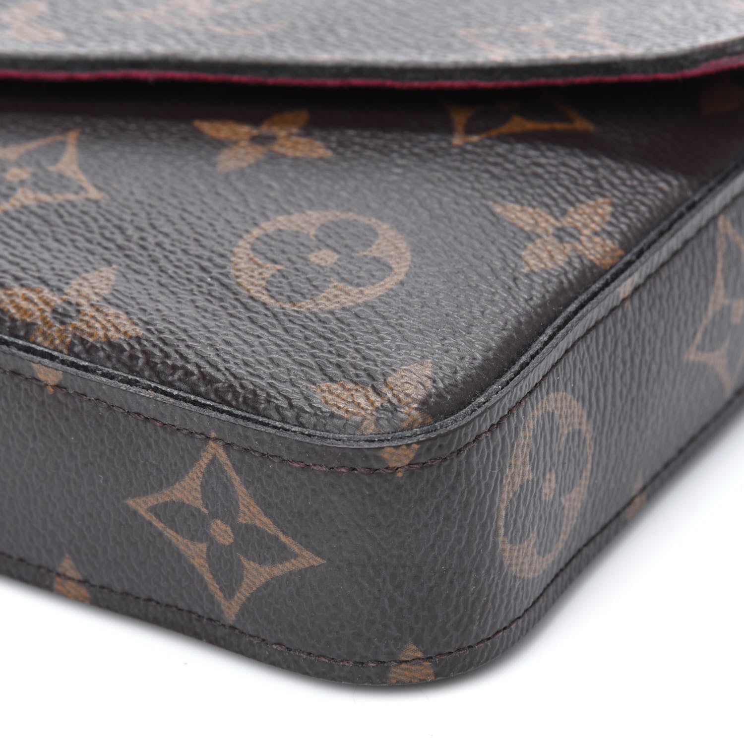 Louis Vuitton Monogram Pochette Felicie Chain Wallet Fuchsia 10 of 16