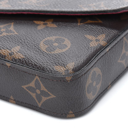 Louis Vuitton Monogram Pochette Felicie Chain Wallet Fuchsia 10 of 16