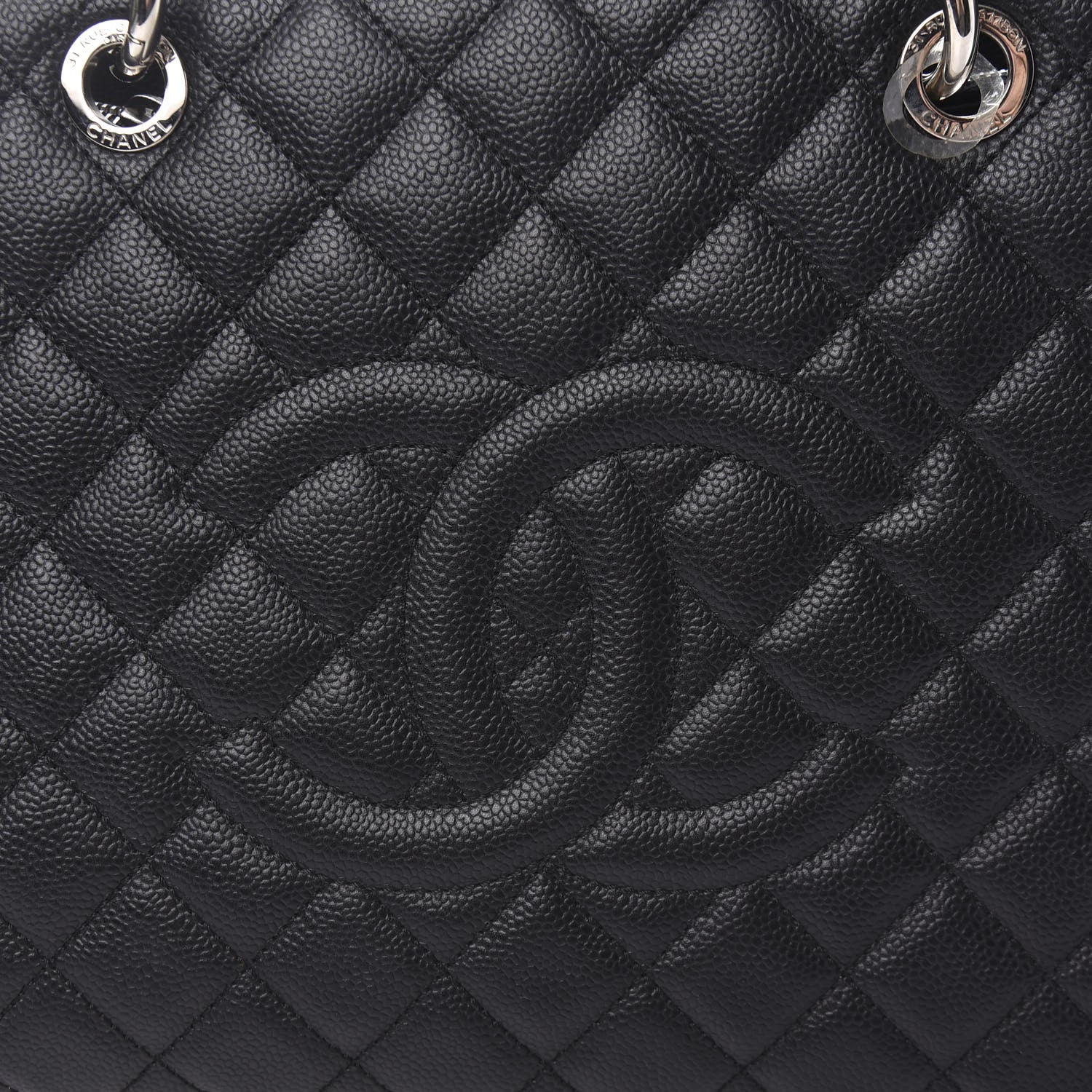 Chanel Caviar Quilted XL Grand Shopping Tote GST Black 10 of 10