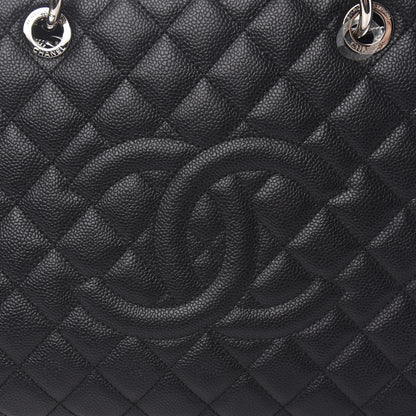 Chanel Caviar Quilted XL Grand Shopping Tote GST Black 10 of 10