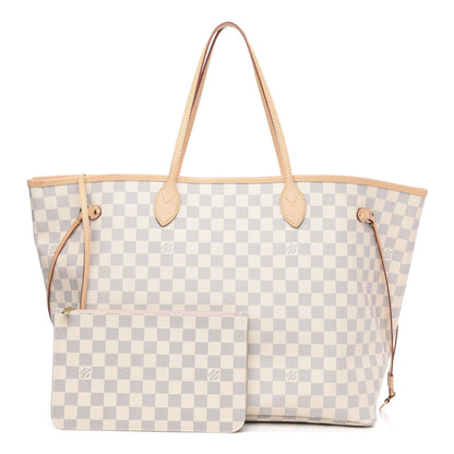 Louis Vuitton Damier Azur Neo Neverfull GM Rose Ballerine 1 of 9