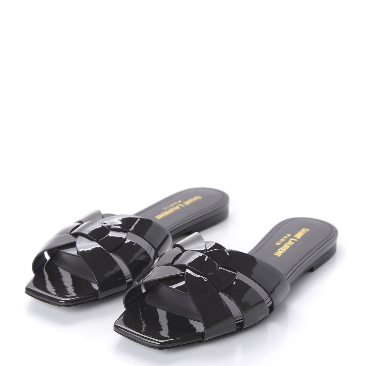 Saint Laurent Vitello Vernice Nu Pied 05 Sandal 36 Fog 3 of 10