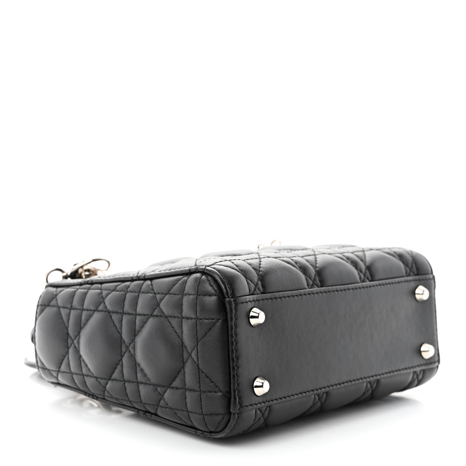 Christian Dior Lambskin Cannage Mini Lady Dior Black 4 of 10