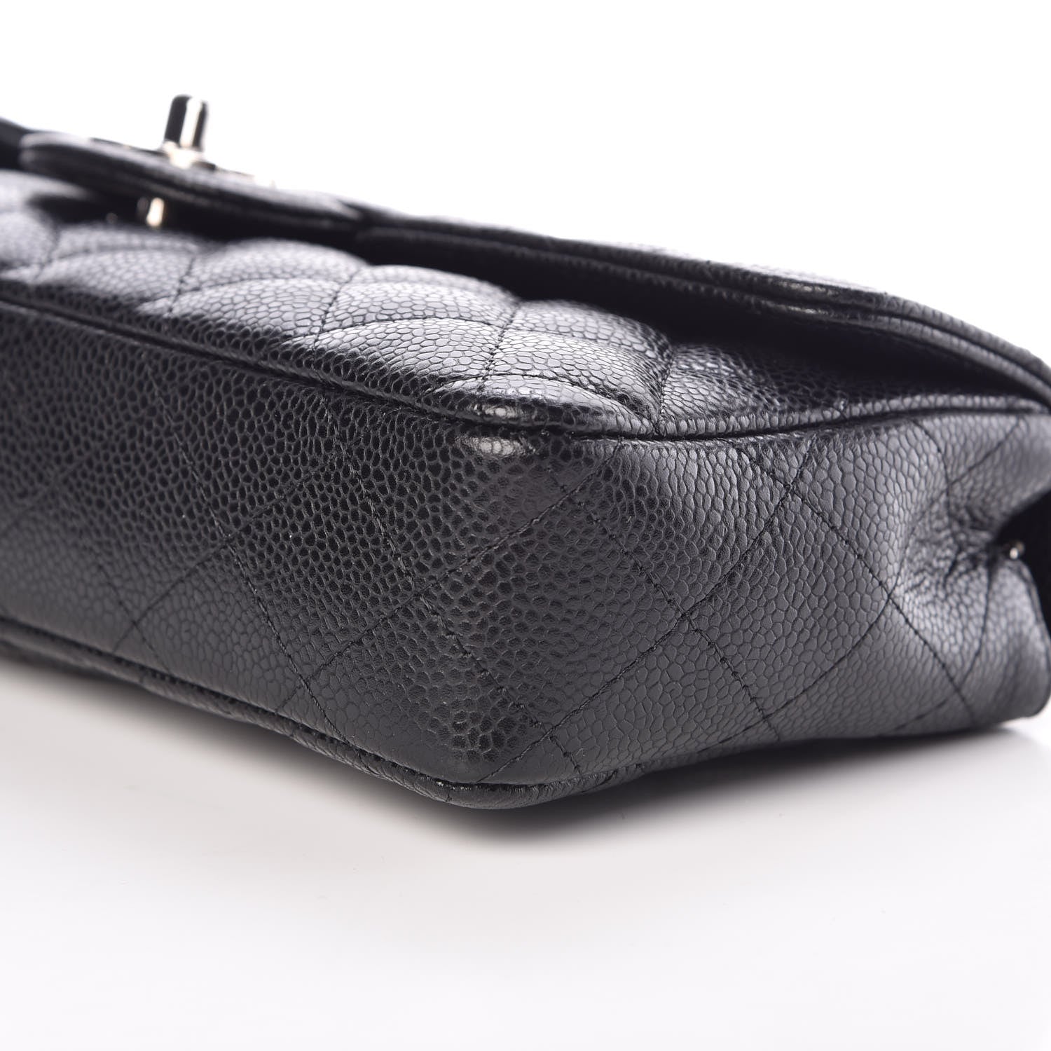 Chanel Caviar Quilted East West Flap Black 9 of 10