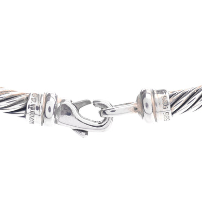 David Yurman Sterling Silver 14K Yellow Gold Metro Cable Necklace 3 of 4