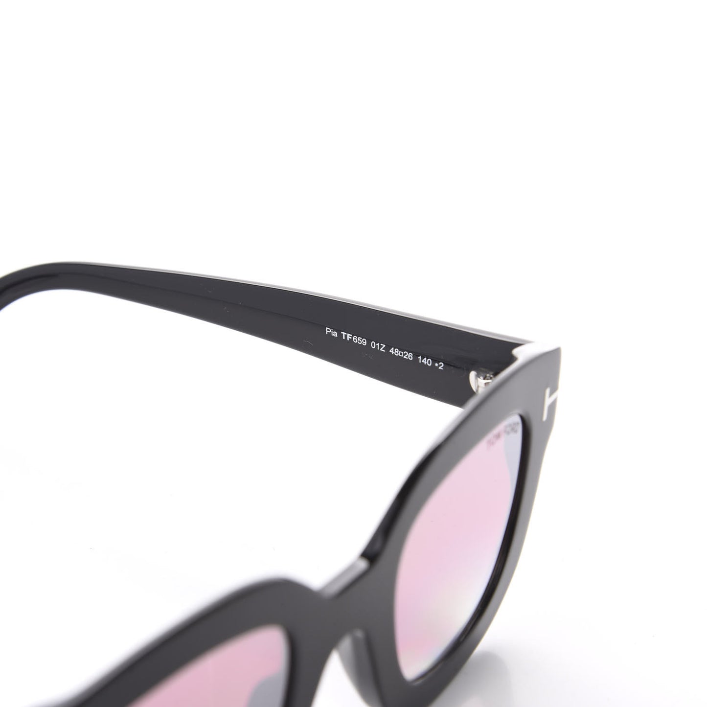 Square Acetate Pia Sunglasses TF659 Black